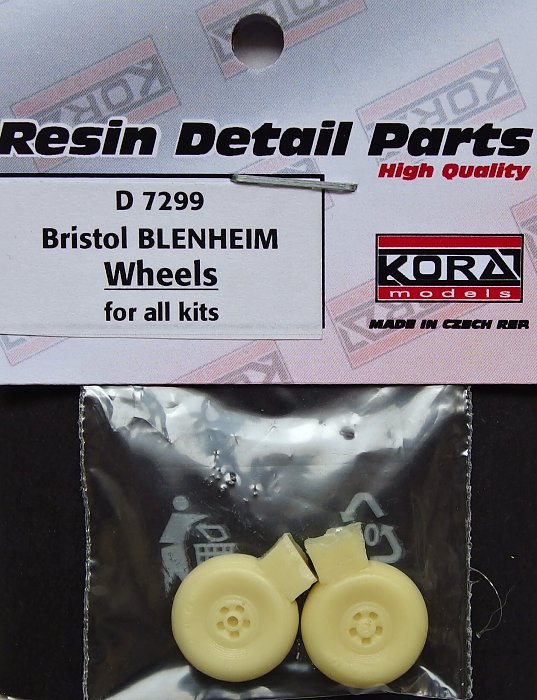 1/72 Wheels for Bristol Blenheim