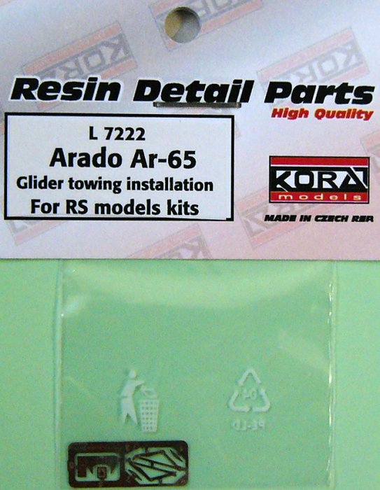 1/72 Arado Ar-65 Glider towing installation PE set