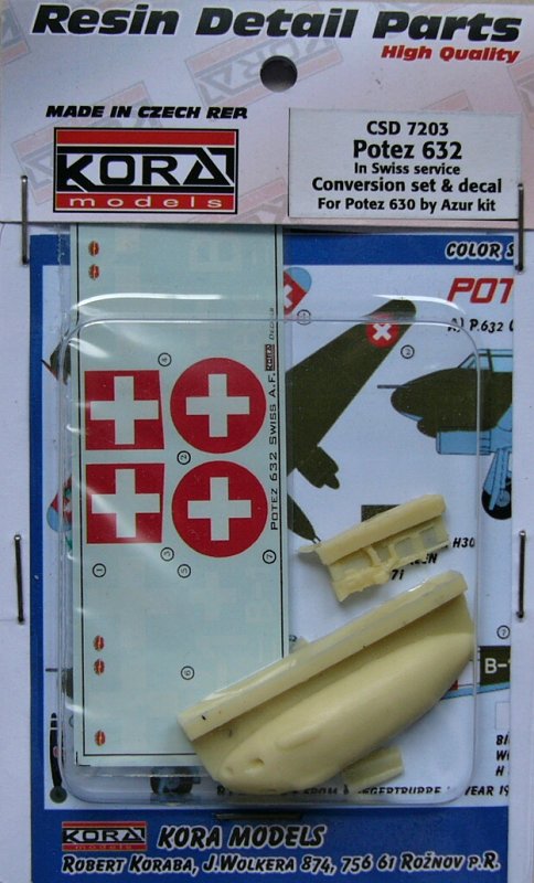 1/72 Potez 632 Conver.set&decal (Swiss service)