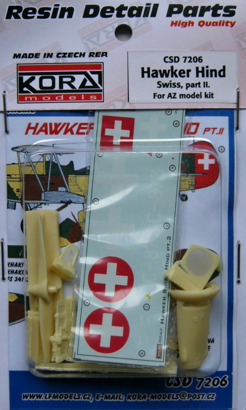 1/72 Hawker Hind Swiss Conv.set&decal (Part II.)