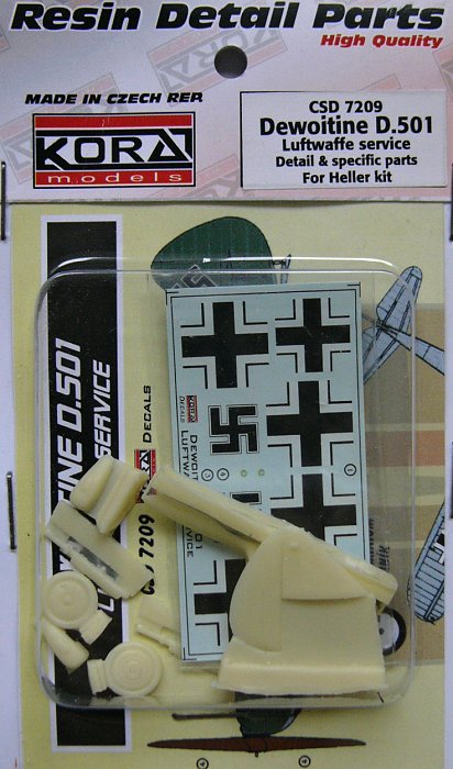 1/72 Dewoitine D.501 Detail set&decal (Luftwaffe)