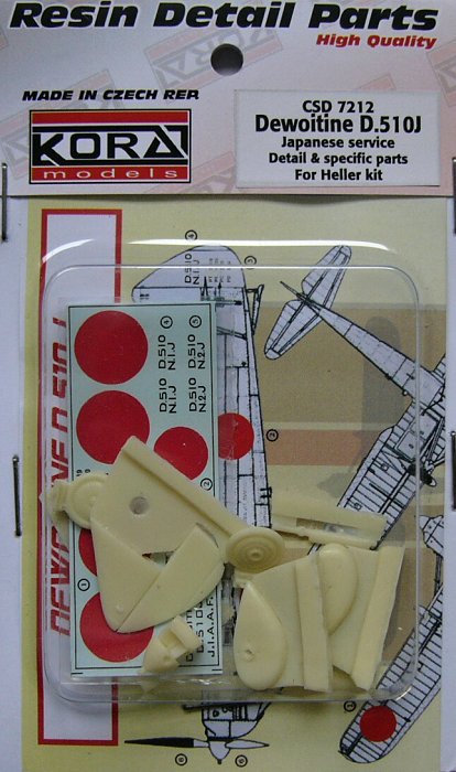 1/72 Dewoitine D.510J Detail set&decal (Japan)