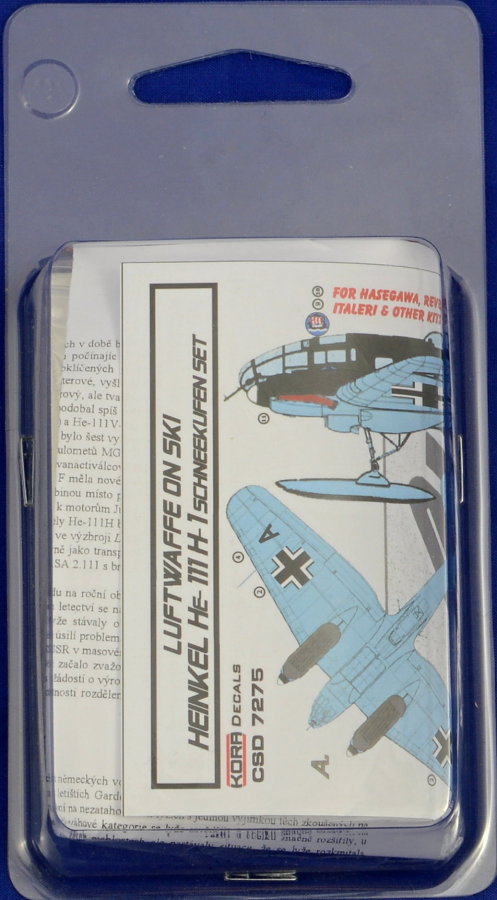 1/72 Heinkel He-111 H-1 Ski Conversion set&decal