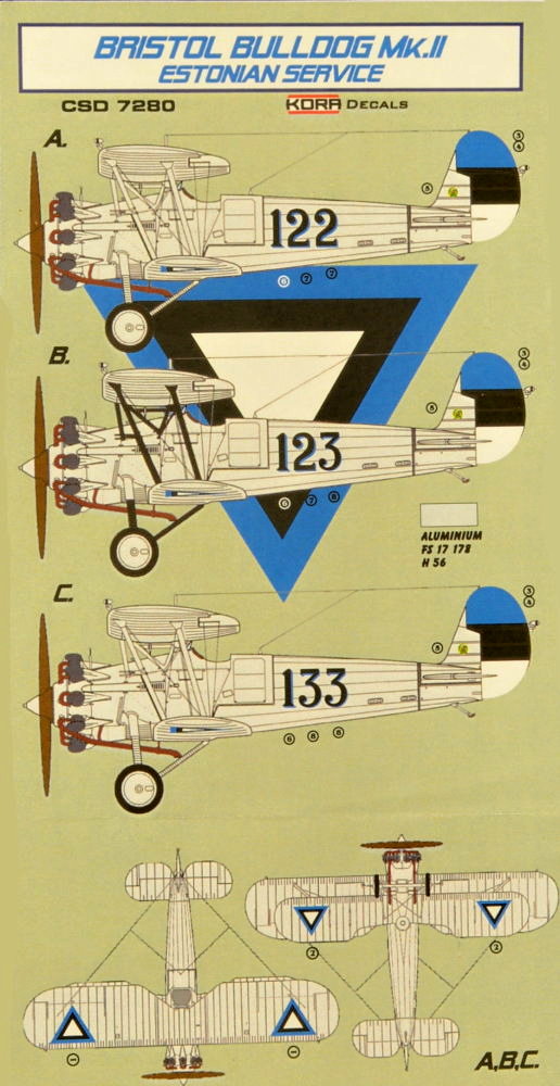 1/72 Br.Bulldog Mk.II Estonia Conv.set&decal (AIR)