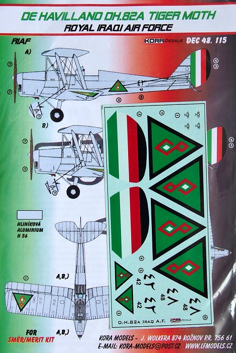 1/48 Decals DH.82A Tiger Moth (Royal Iraqui AF)