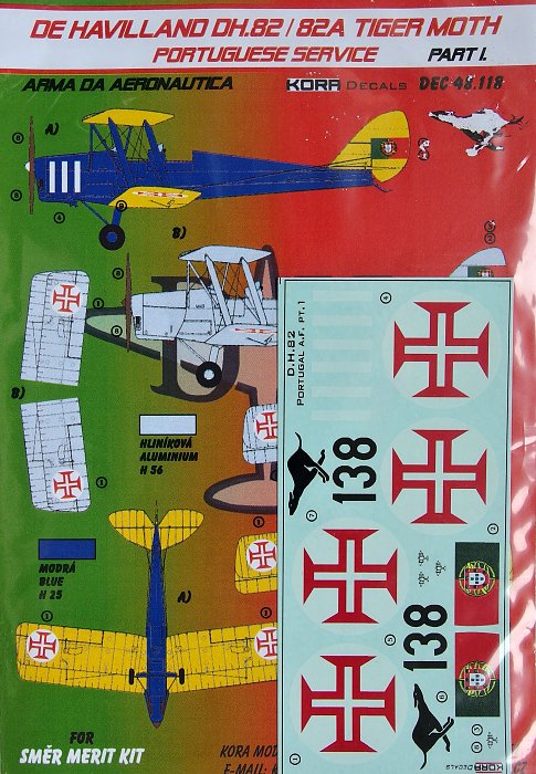 1/48 Decals DH.82/82A (Portuguese Service) Pt.I