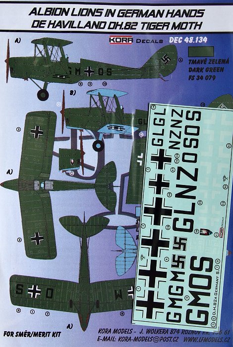 1/48 Decals DH.82 Tiger Moth (in German hands)