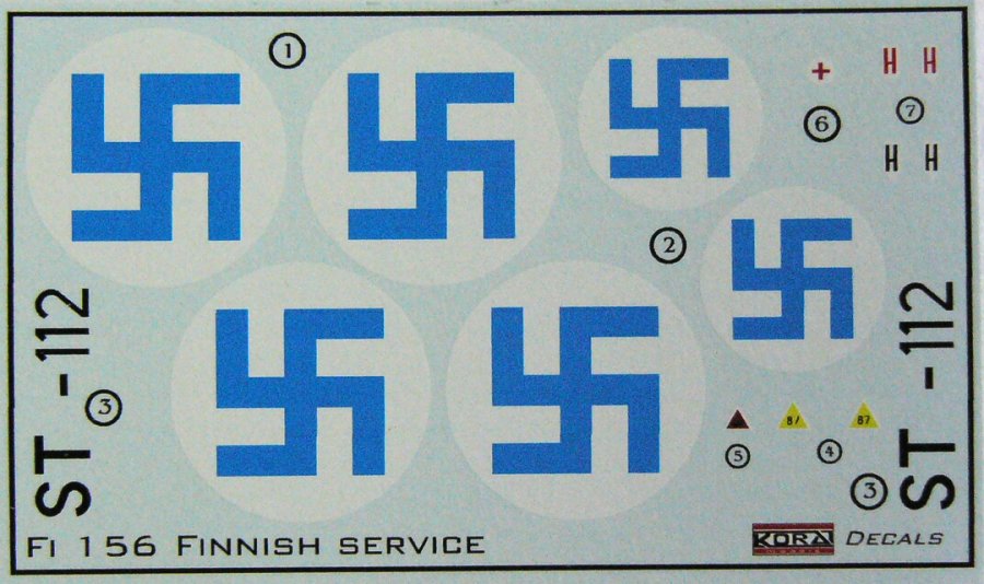 1/48 Decals Fi 156 Storch (Finnish service)