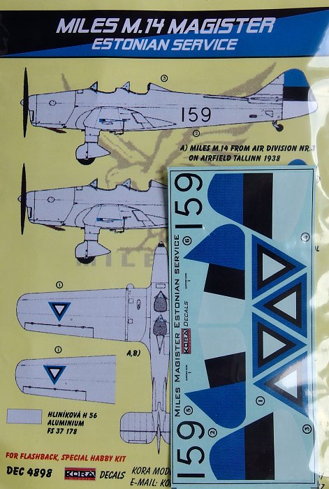 1/48 Decals Miles M.14 Magister (Estonian Service)