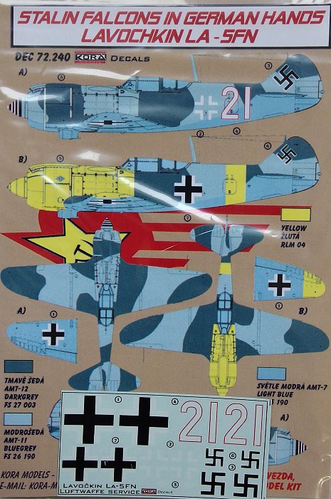 1/72 Decals Lavochkin La-5FN (Luftwaffe service)