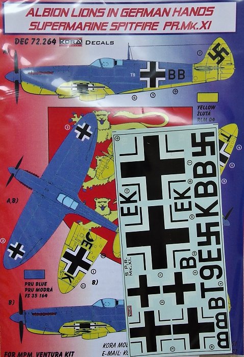 1/72 Decals Superm.Spitfire PR.Mk.XI (Luftwaffe)