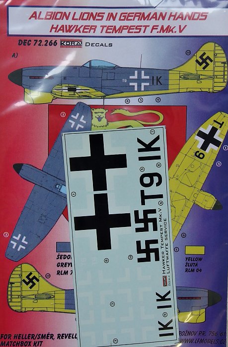 1/72 Decals Hawker Tempest F.Mk.V (Luftwaffe)