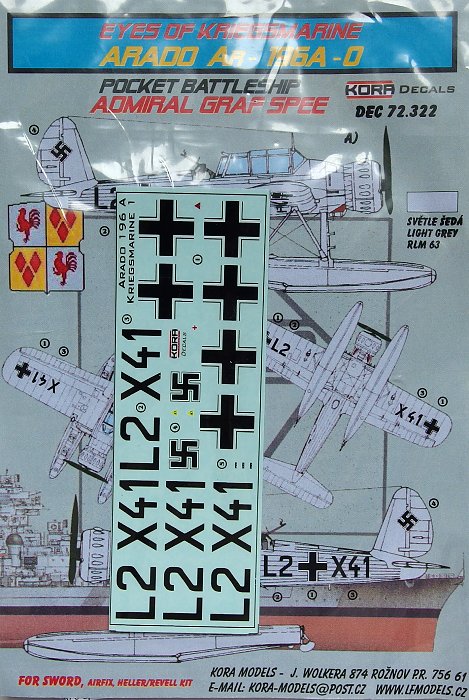 1/72 Decals Ar-196A-0 (ADMIRAL GRAF SPEE)