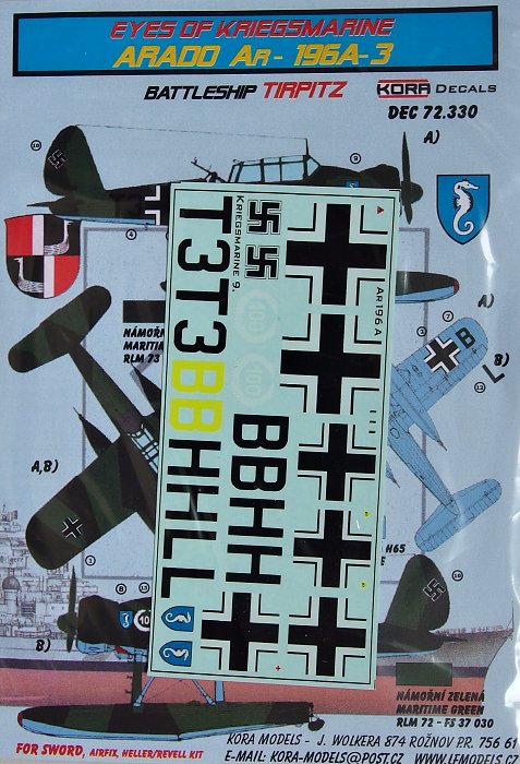 1/72 Decals Ar-196A-3 (TIRPITZ)