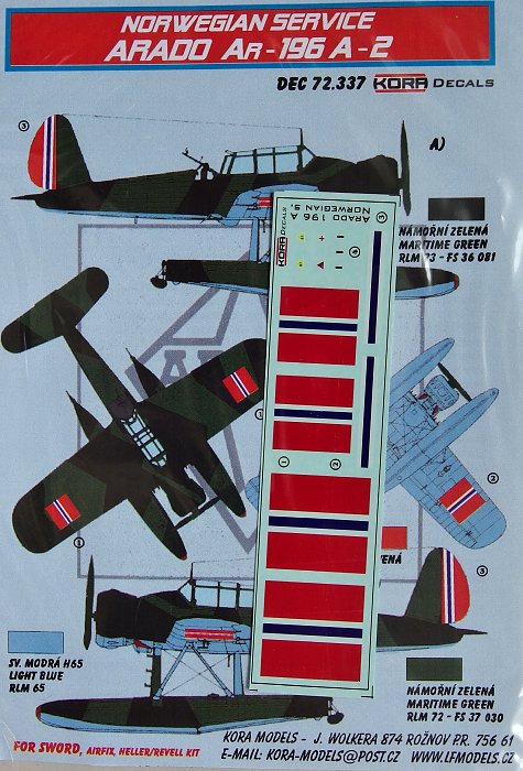 1/72 Decals Ar-196A-2 (Norwegian Service)