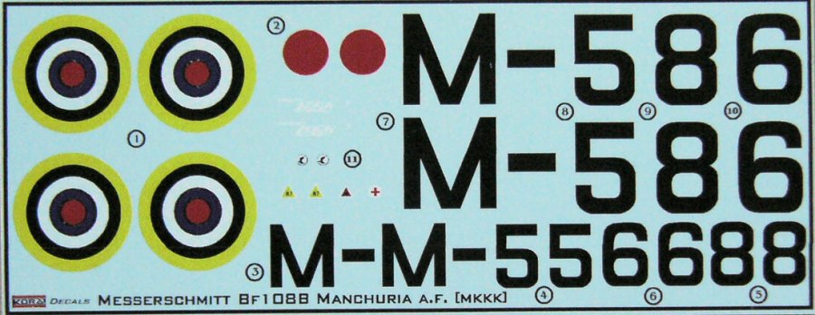 1/72 Decals Messers. Bf 108B (Manchuria Air Corps)