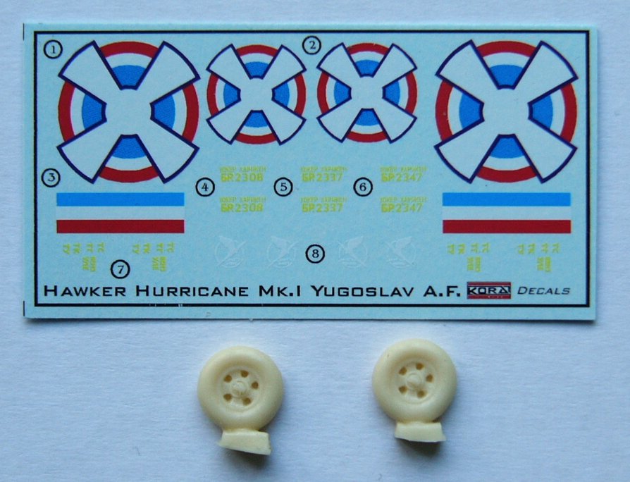 1/72 Decals H.Hurricane Mk.I (Yugoslavian AF, II)