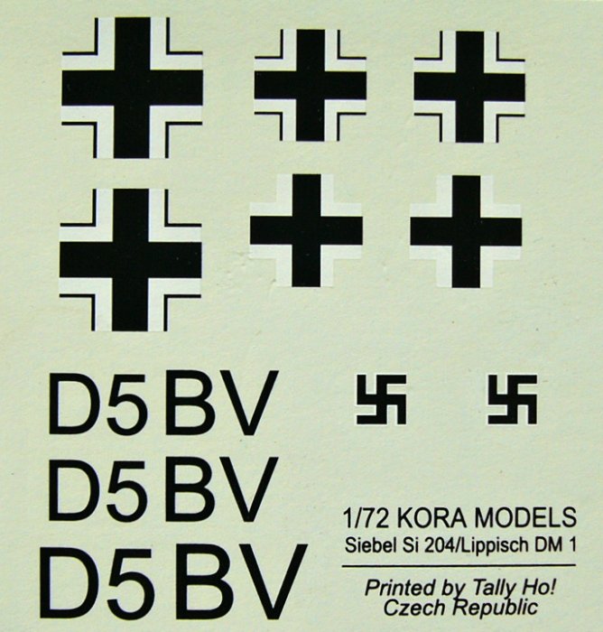 1/72 Decals Siebel Si-204A (Luftwaffe) Part I.