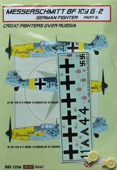 1/72 Decals Bf 109 G-2 (Croat. Air Legion) Part 3