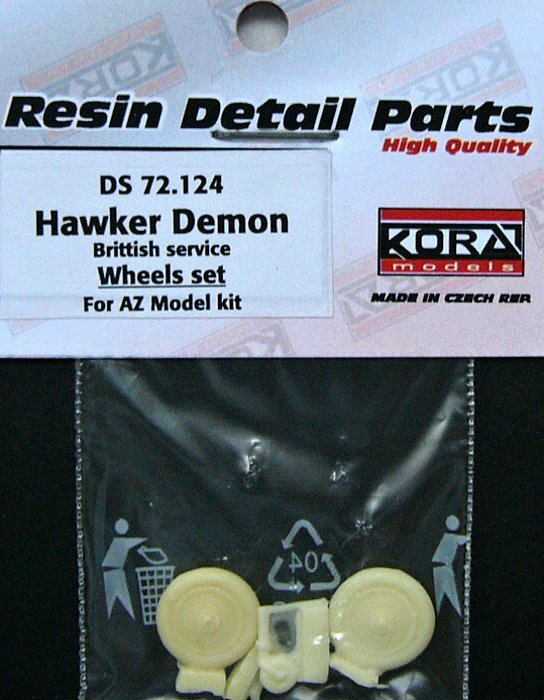 1/72 Hawker Demon British - Wheels set (AZ MODEL)