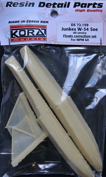 1/72 Junkers W-34 See Floats Correction Set (MPM)