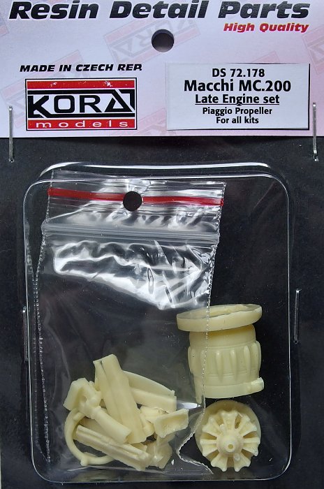 1/72 Macchi MC.200 Late Engine set (Piaggio prop.)