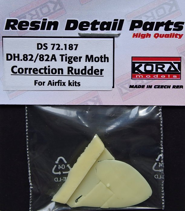 1/72 DH.82/82A Tiger Moth Correction Rudder (AIRF)