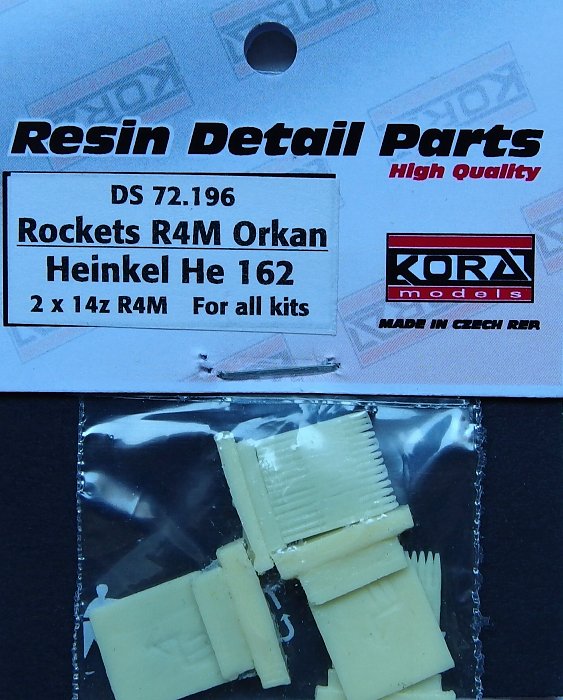 1/72 Rockets R4M Orkan He 162 (2x 14 pcs.)