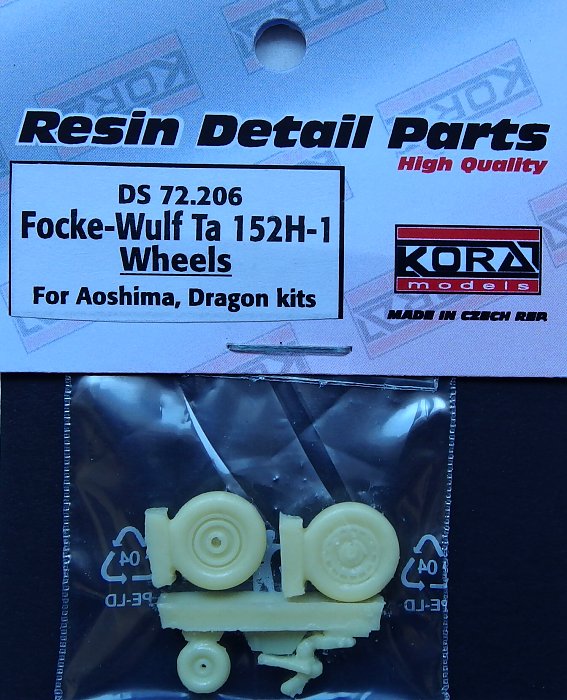 1/72 Focke-Wulf Ta 152H-1 Wheels (DRAG/AOSHIMA)