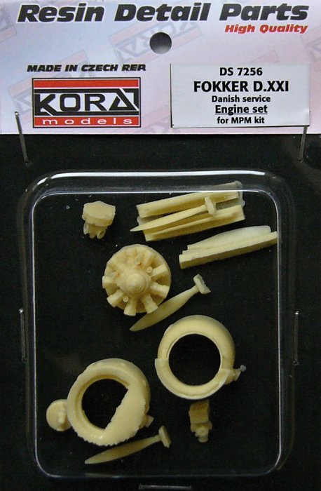 1/72 Fokker D.XXI Danish serv. Engine Set (MPM)