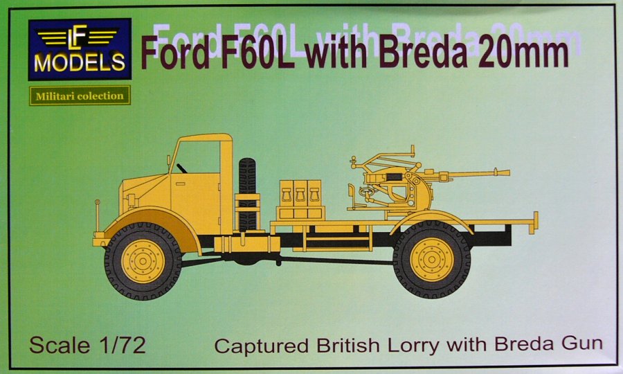 1/72 Ford F60L Old cab with Breda 20mm