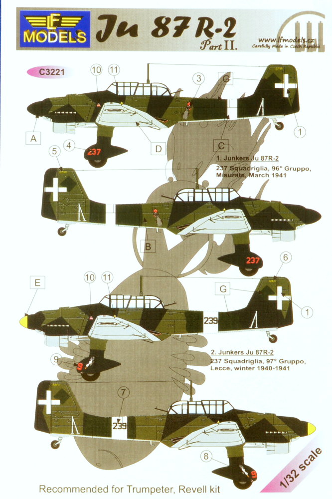 1/32 Decals Ju 87 R-2 (TRUMP/REV) Part II.