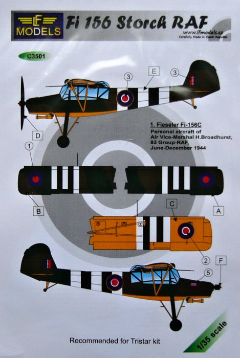 1/35 Decals Fi-156 Storch RAF (TRISTAR)