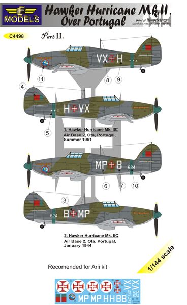 1/144 Decals H.Hurricane Mk.II over Portugal Pt.2