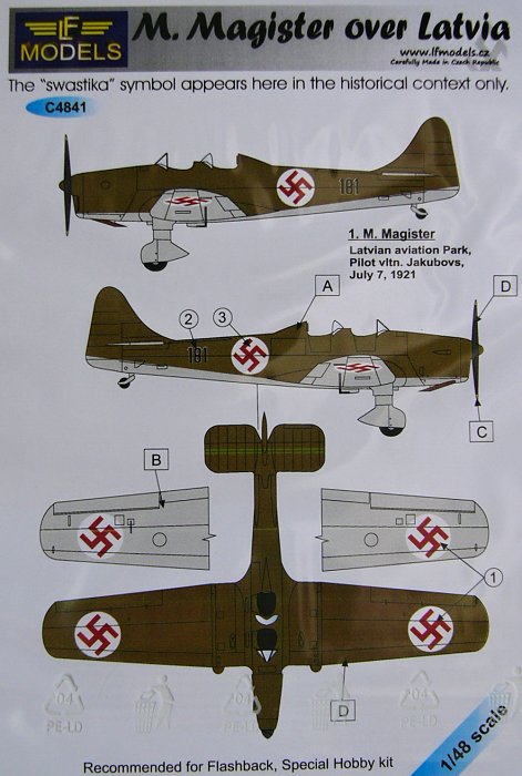 1/48 Decals Miles Magister over Latvia (SP.HOBBY)