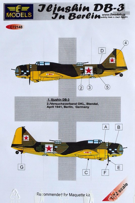 1/72 Decals Ilyushin DB-3 in Berlin (MAQ)