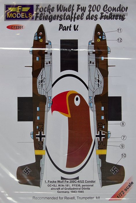 1/72 Decals Focke Wulf Fw 200 Condor (REV) Vol V