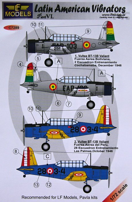 1/72 Decals Latin American Vibrators - Part VI.