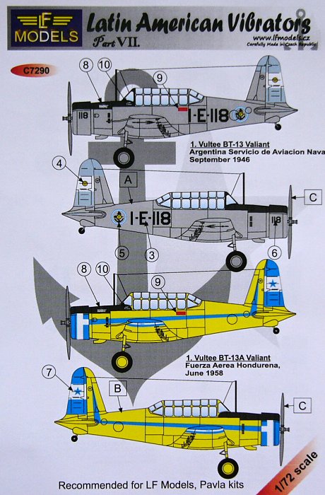 1/72 Decals Latin American Vibrators - Part VII.