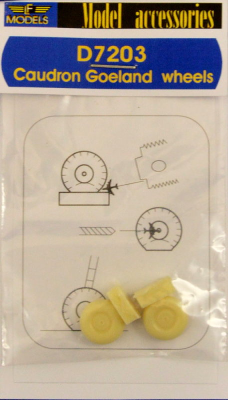 1/72 Wheels for Caudron Goeland (2 pcs.)