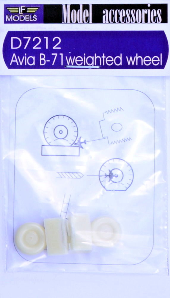 1/72 Avia B-71 weighted wheels