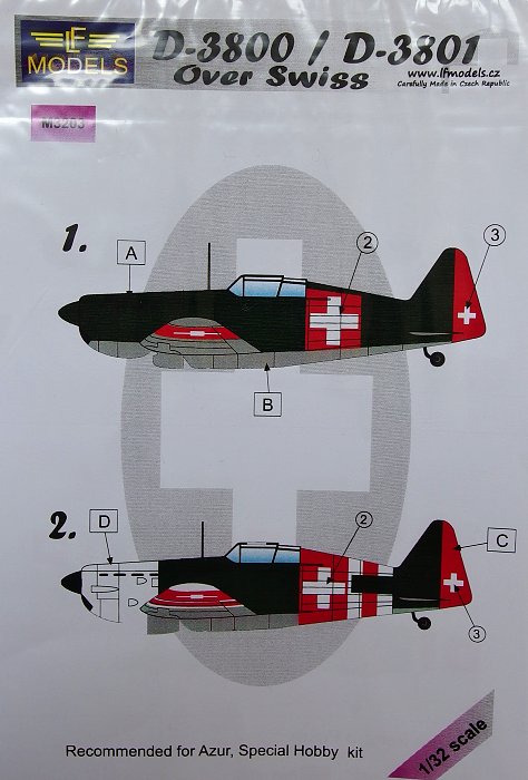 1/32 Mask D-3800/D-3801 over Swiss (AZUR/SP.HOBBY)