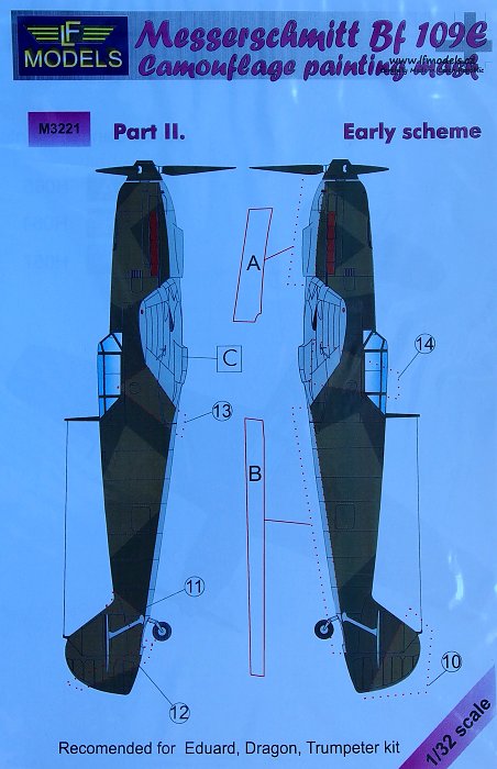 1/32 Mask Messerschmitt Bf 109E (EDU) Early Pt II.