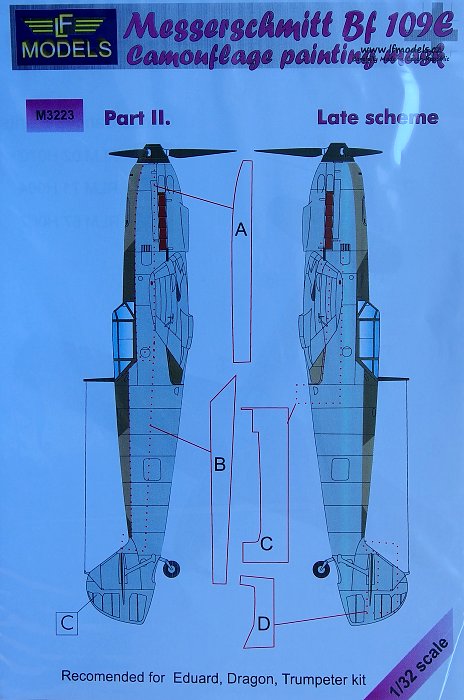 1/32 Mask Messerschmitt Bf 109E (EDU) Late  Pt II.