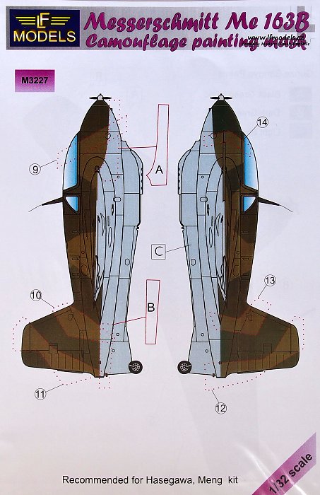 1/32 Mask Messerschmitt Me 163B (HAS/MENG)