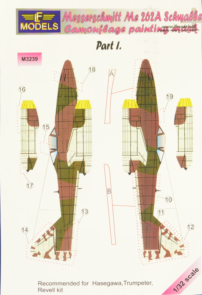 1/32 Mask Me262A Schwalbe (HAS/TRUMP/REV) Part I.