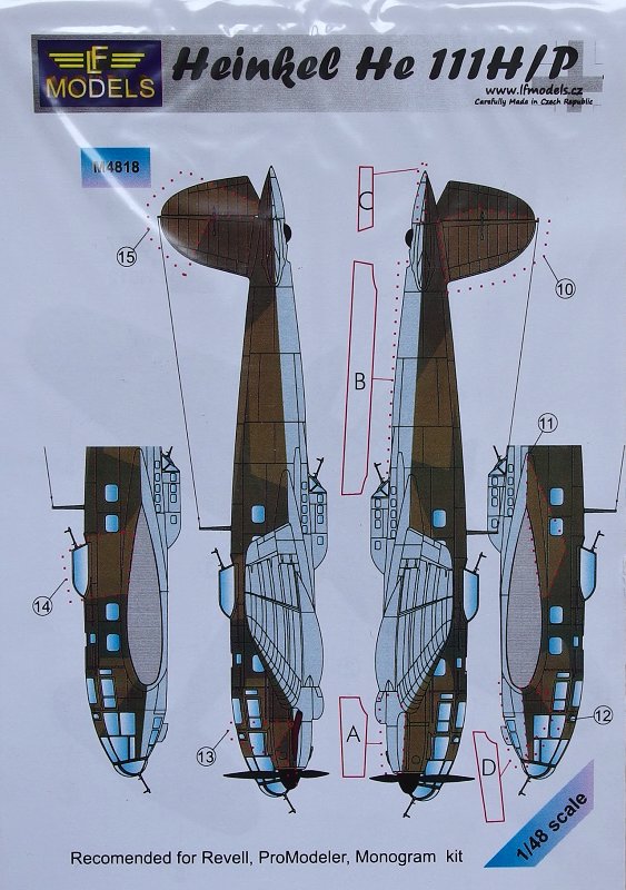 1/48 Mask Heinkel He 111H/P (REV/MONO/PROMOD)