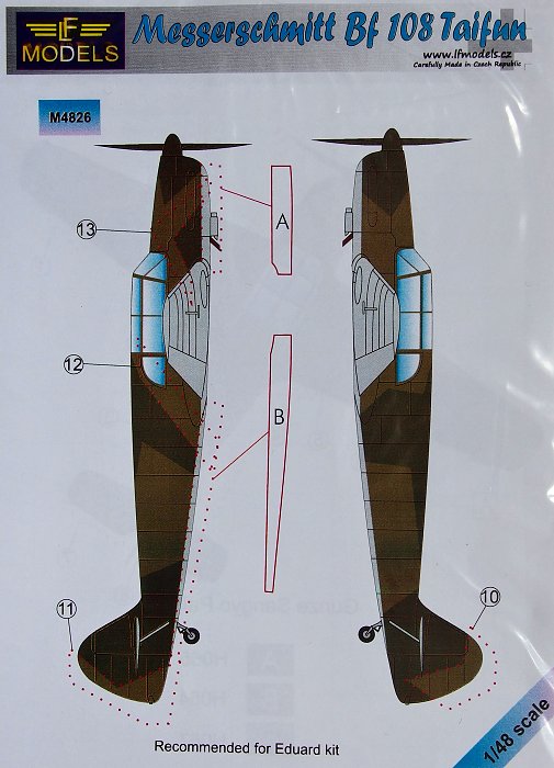 1/48 Mask Messerschmitt Bf 108 Taifun (EDU)