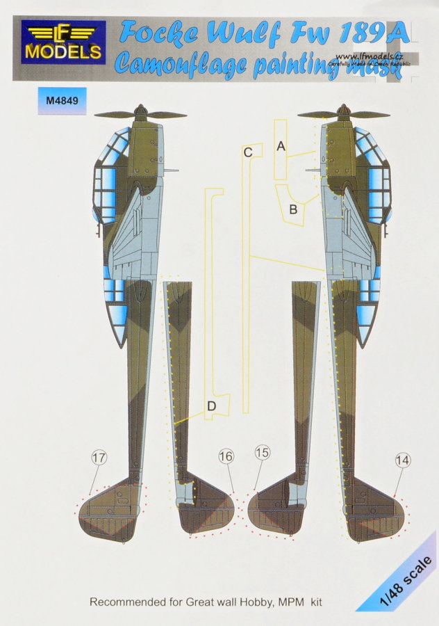 1/48 Mask Focke Wulf Fw 189A (G.W.H./MPM)