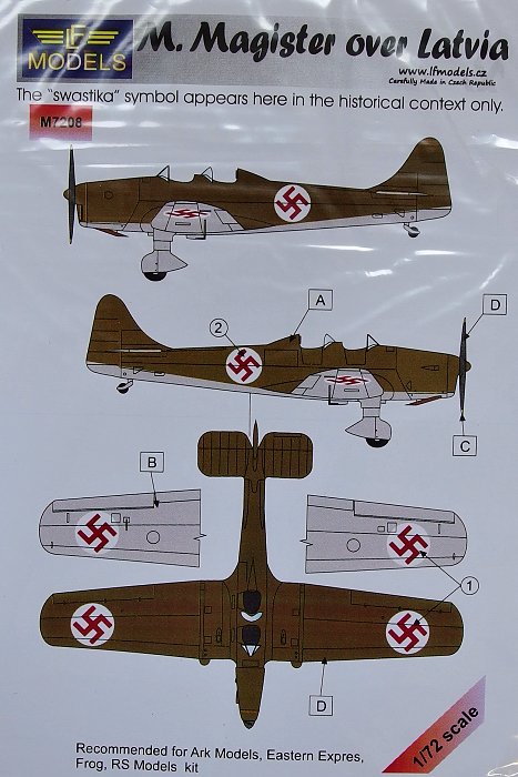 1/72 Mask Miles Magister over Latvia (ARK/RS/FROG)